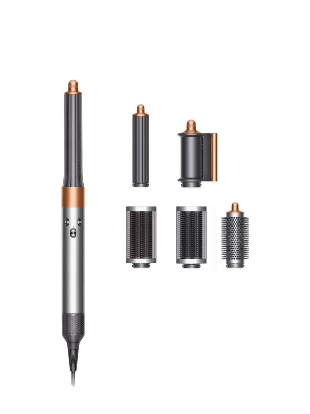 Dyson Long Barrel Silver and Copper Multi-Attachment Hair Styler Set